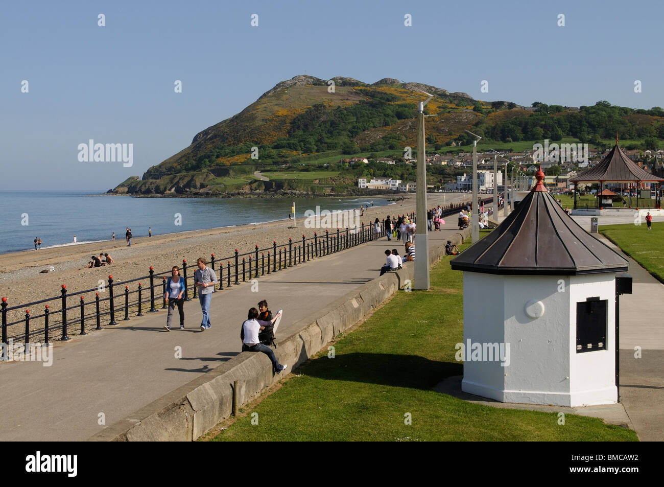 The seafront at Bray looking toward Bray Head Seaside town south of