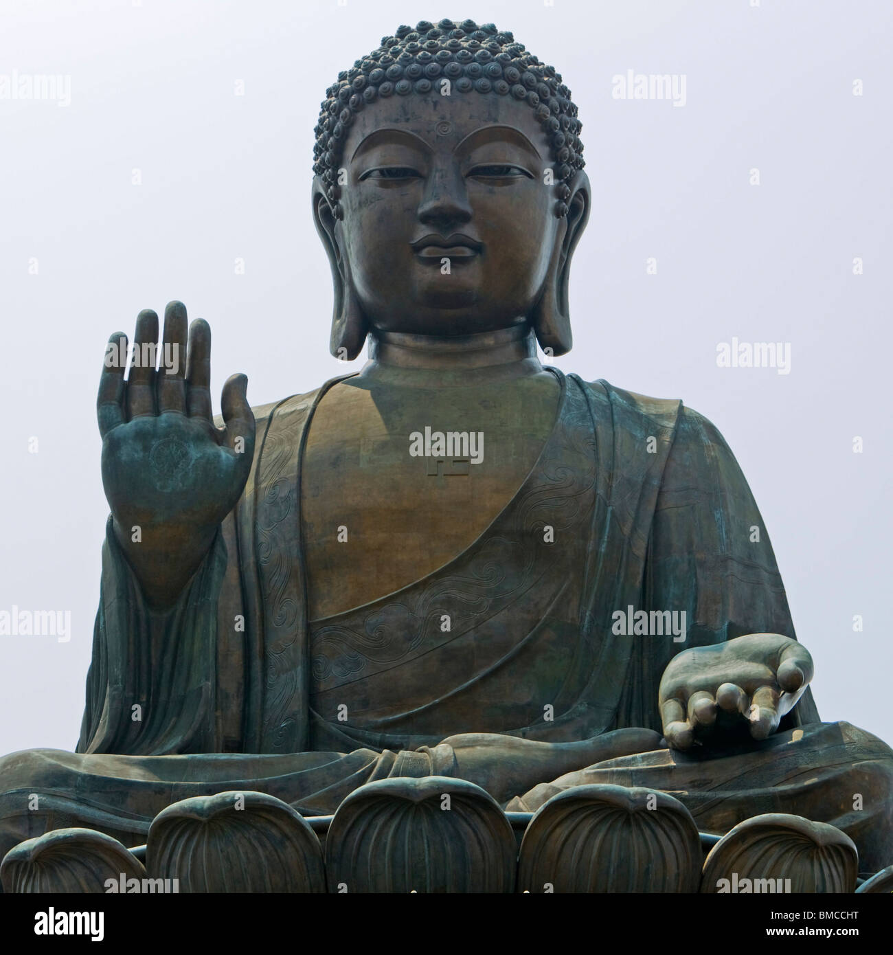 Big Buddha Statue, Lantau Island, Hong Kong, SAR of China Stock Photo