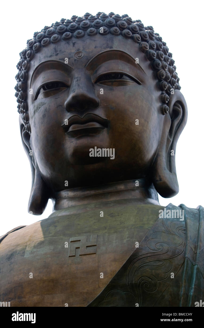 Big Buddha Statue, Lantau Island, Hong Kong, SAR of China Stock Photo