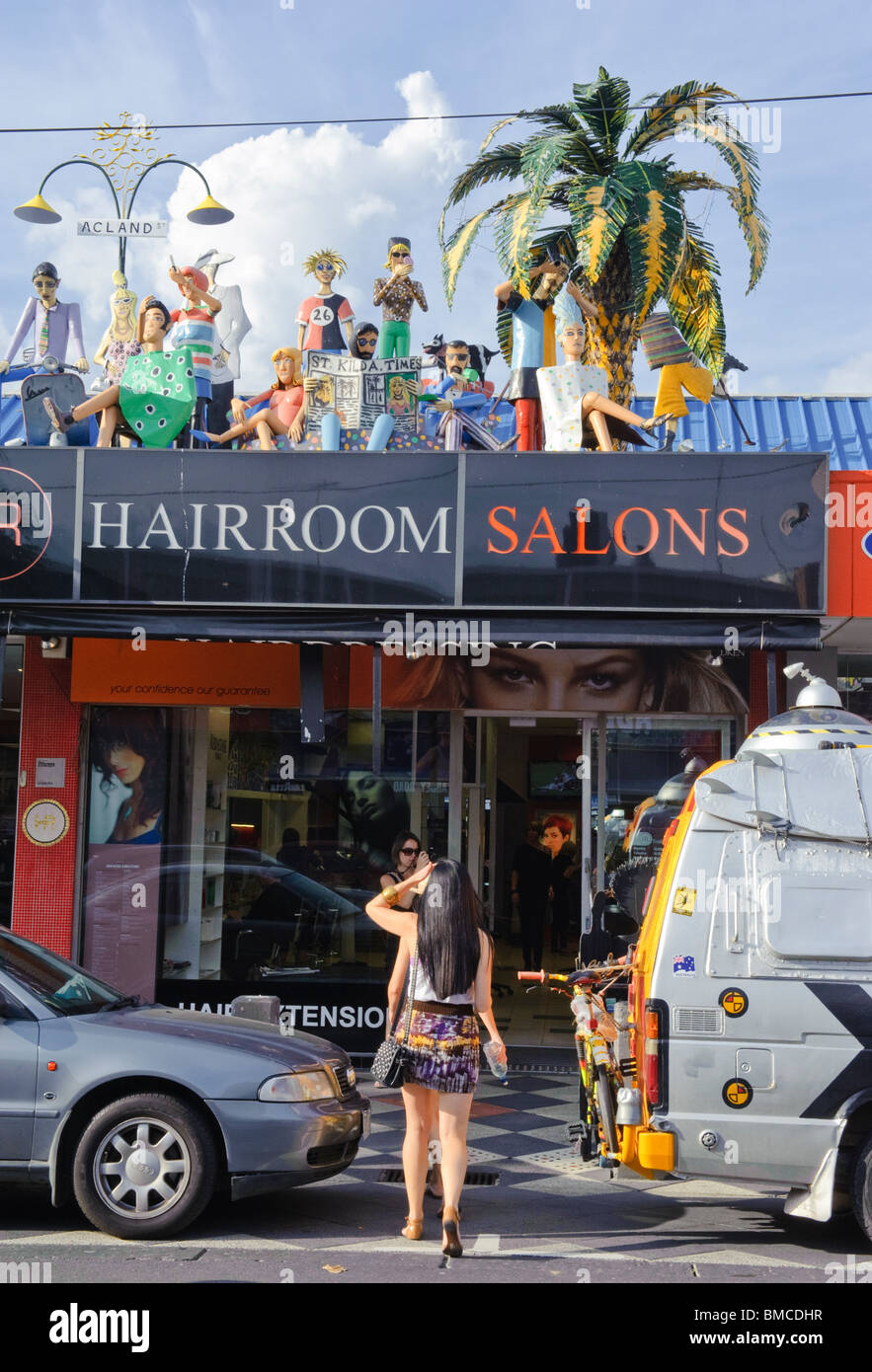 Hairdresser in the street hires stock photography and images Alamy