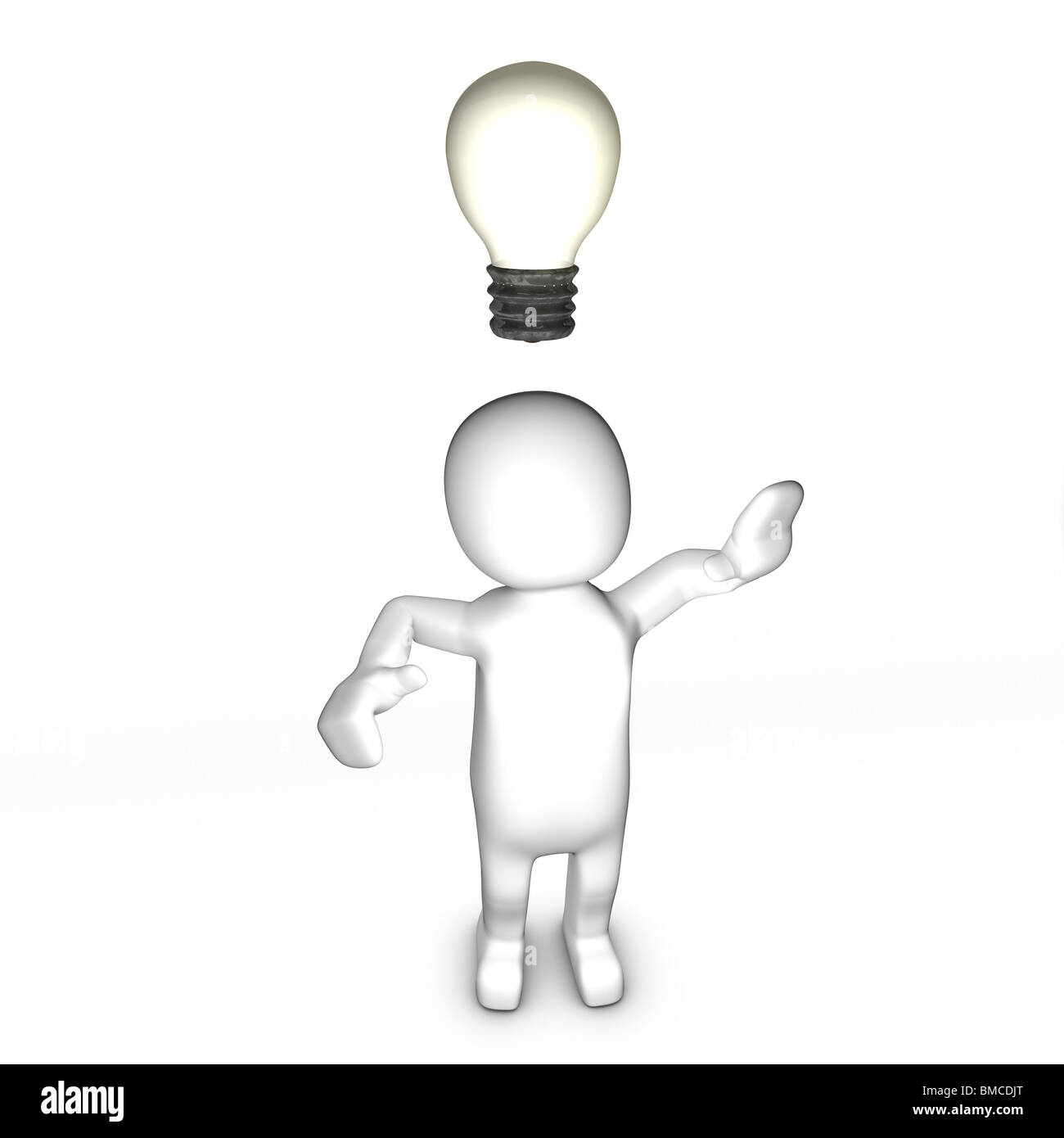 Man coming up with a clever idea Stock Photo Alamy