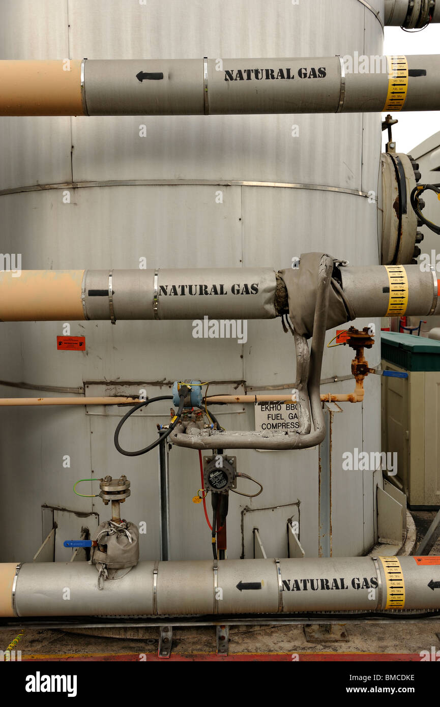 Natural Gas Industrial Pipes Stock Photo Alamy