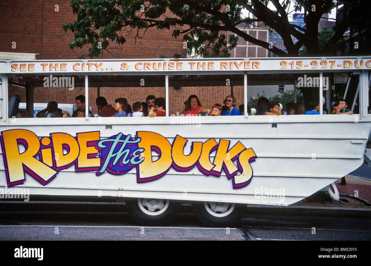 Ride the ducks tourist tour vehicle in Philadelphia Stock Photo - Alamy
