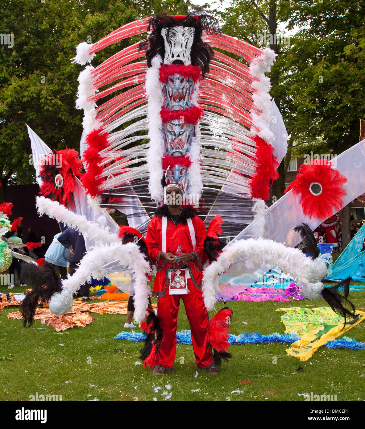 Costume in the Luton Carnival Stock Photo