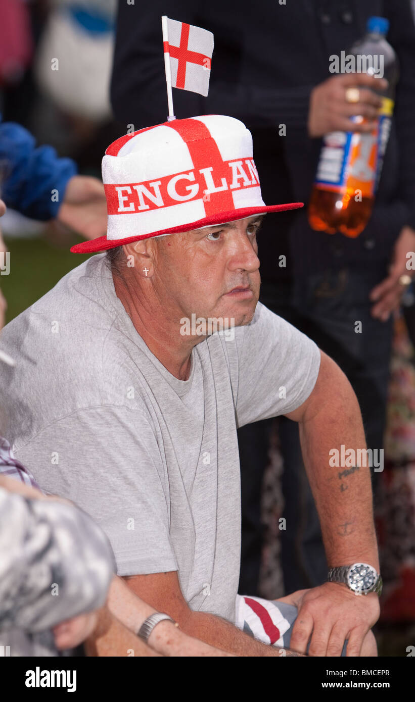 Single person participating at the Luton Carnival Stock Photo