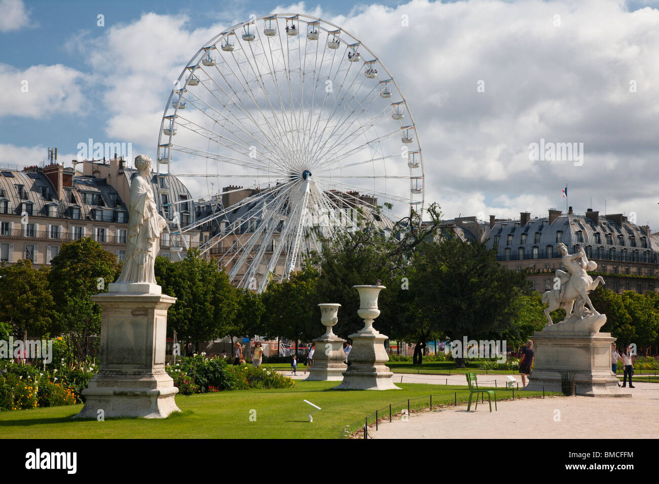 Louvre carousel garden amusement park paris france eu hires stock