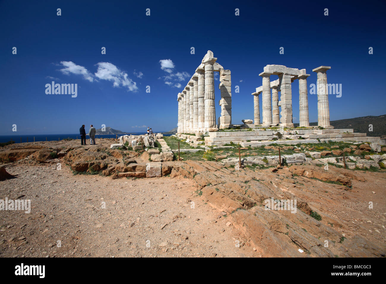 Temple of Poseidon, Cape Sounion, Greece Stock Photo - Alamy