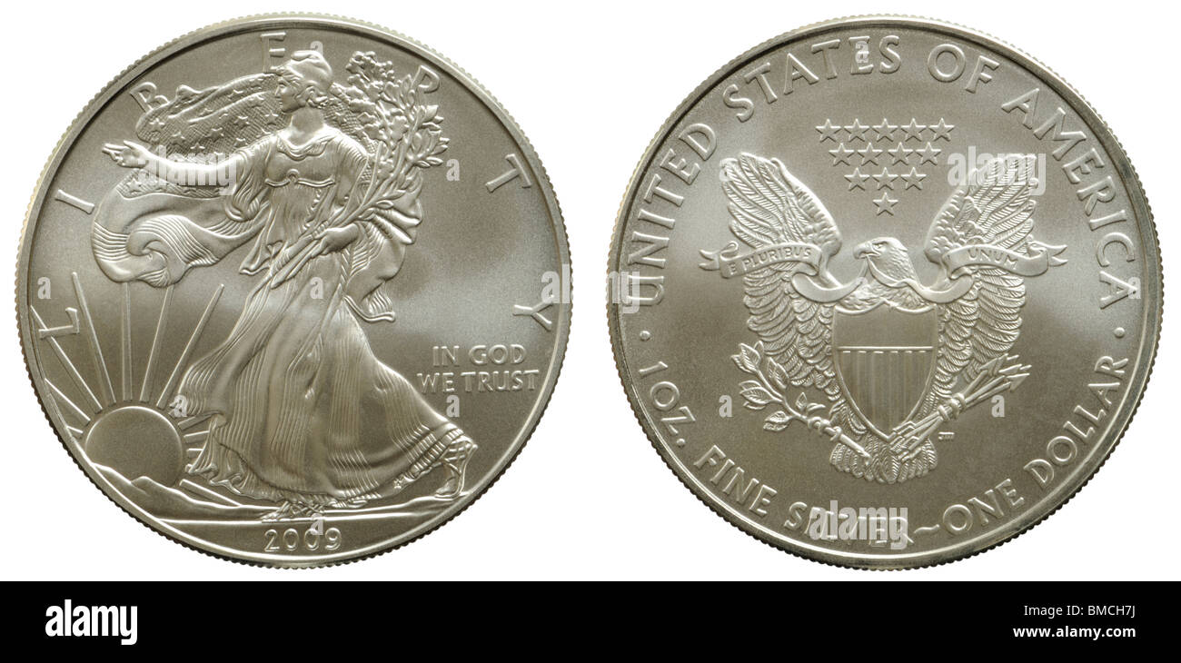 Us Silver Eagle 1 Dollar Coin Pure Silver Bullion 999 1000