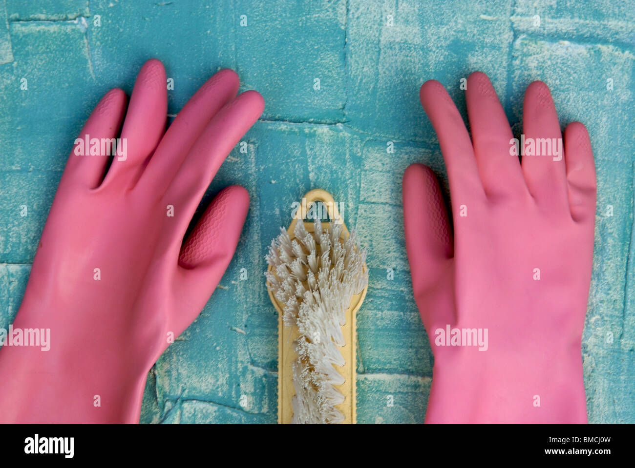 Pink rubber gloves hires stock photography and images Alamy