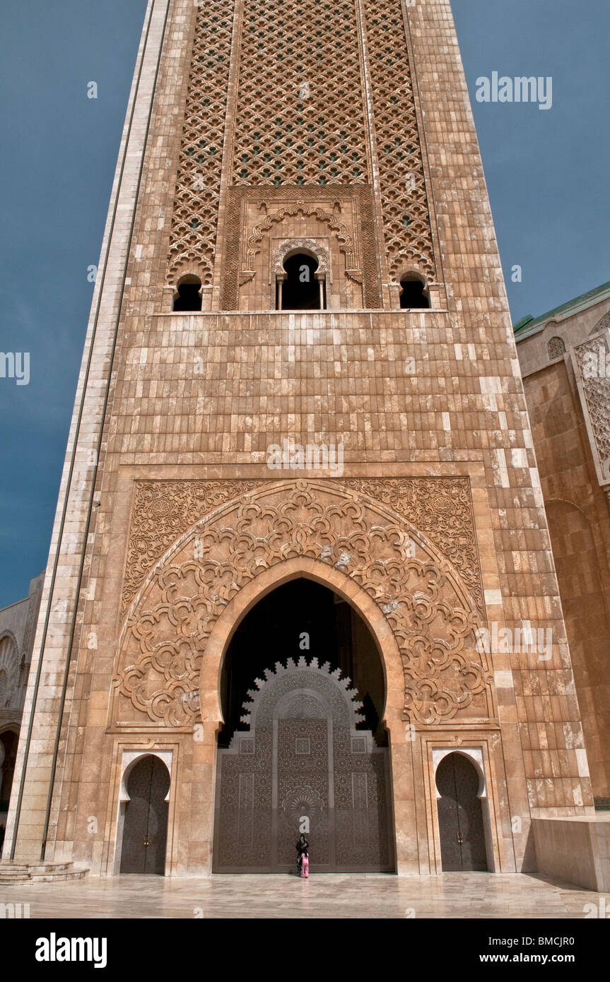 Casablanca Hassan II  mosquée Stock Photo
