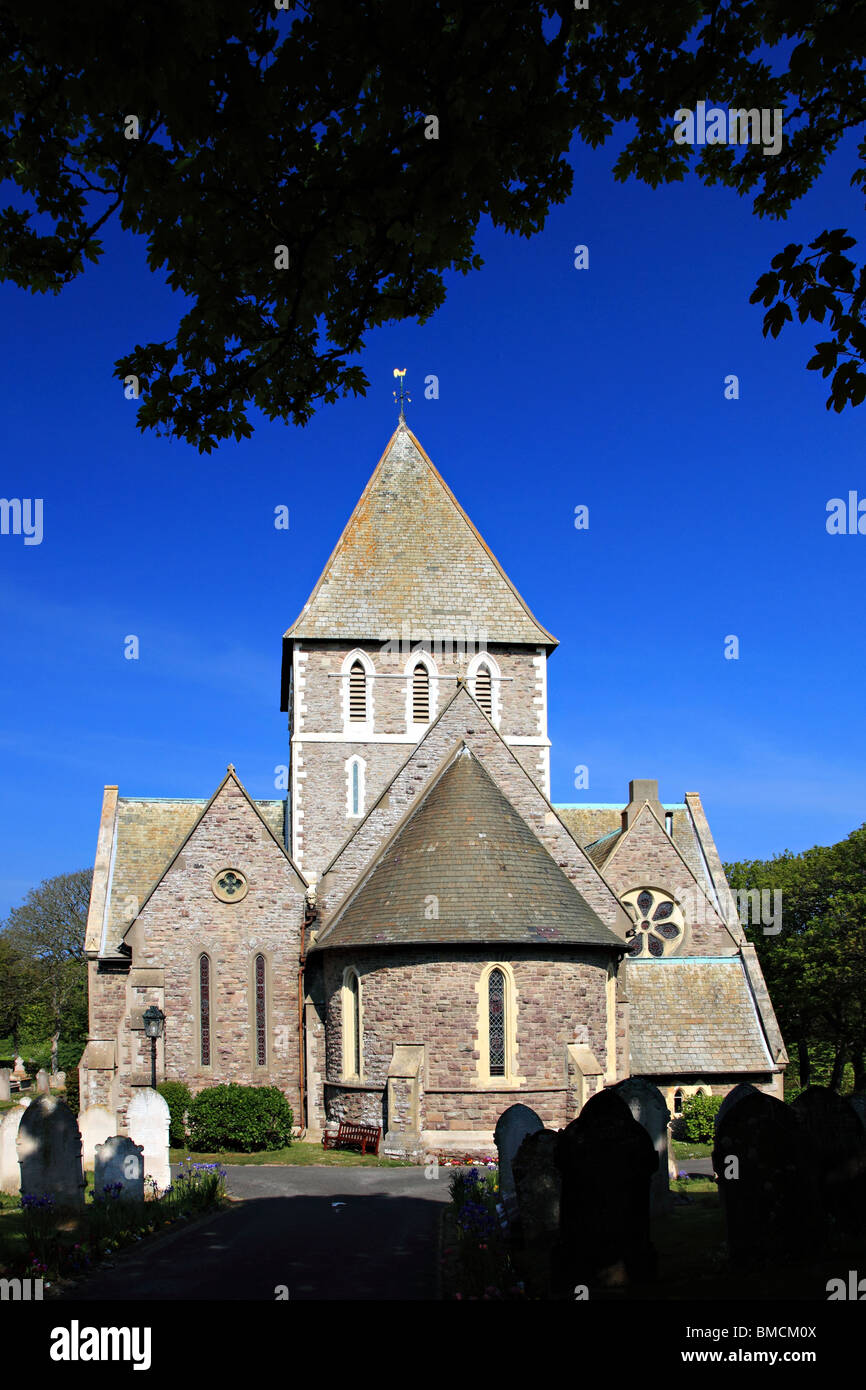 St. Anne Church in St. Anne, Alderney, Channel Island, United Kingdom Stock Photo