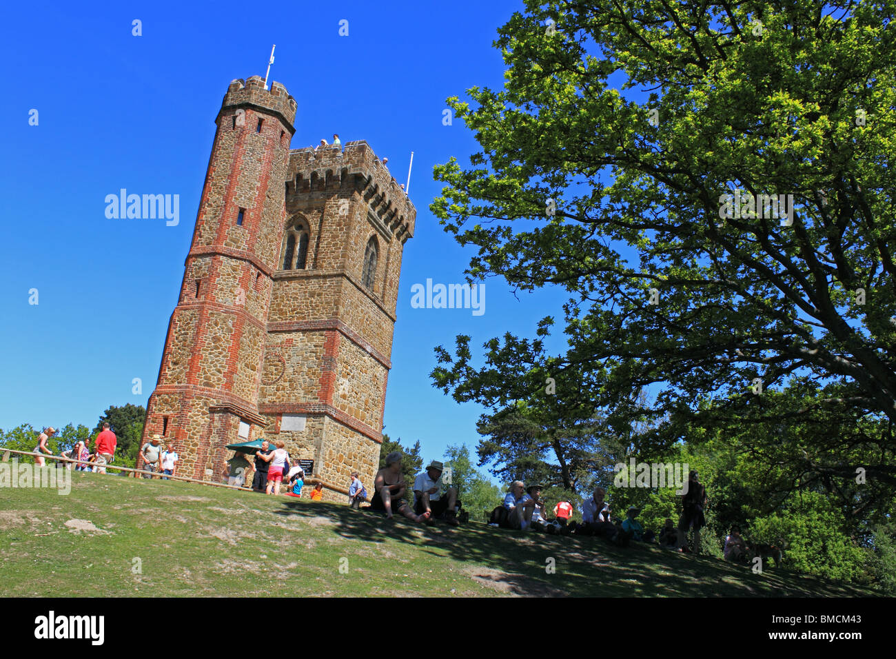 Leith Hill Tower (from PRW), highest point in south east England at 294 metres (965 feet), North