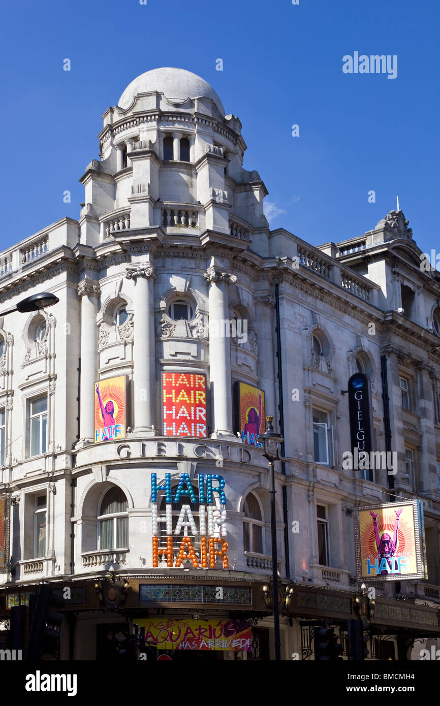 Hair Show The Gielgud Theatre Shaftesbury Avenue London UK Stock Photo