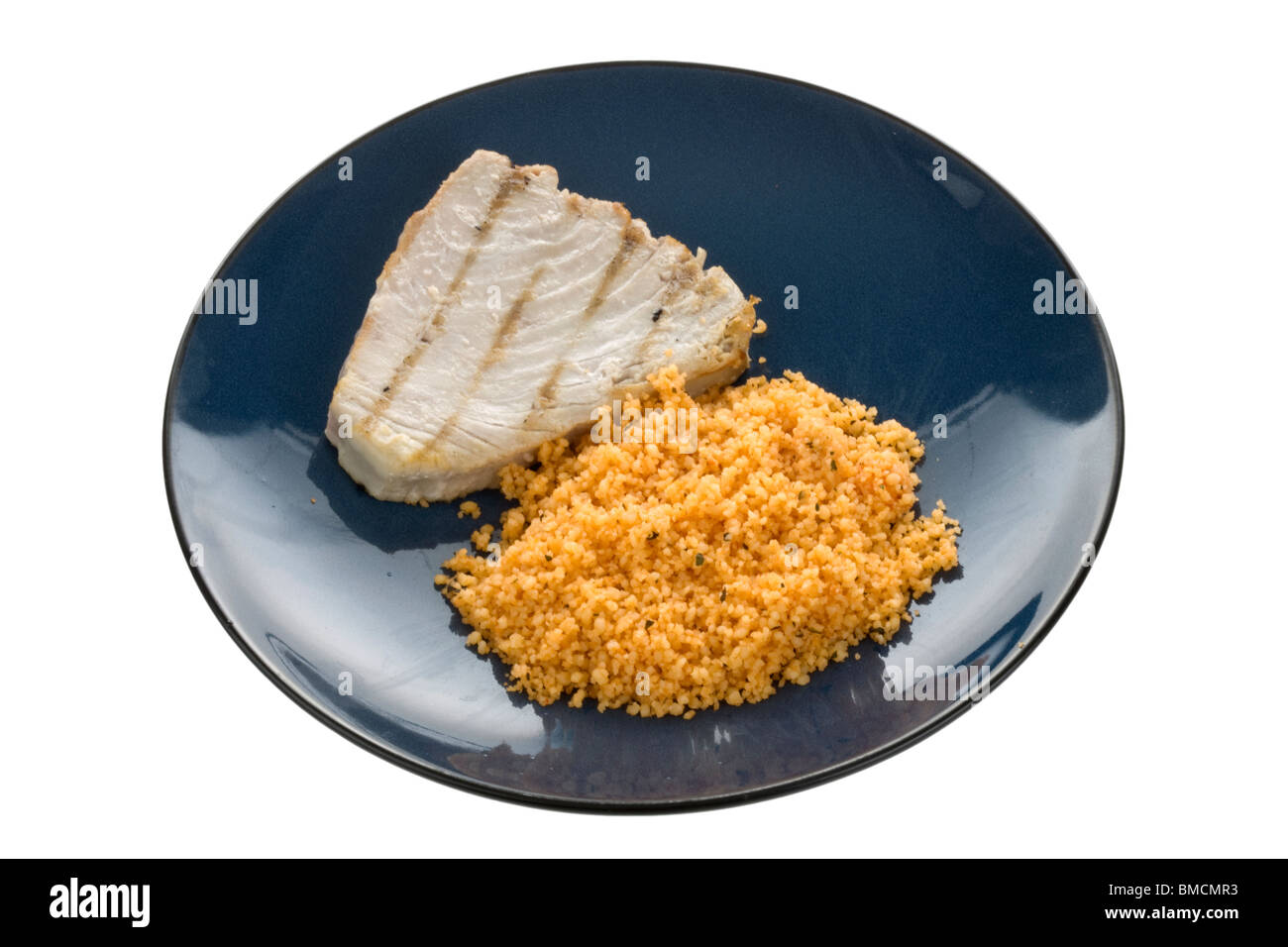 Tuna Steak with Cous Cous Stock Photo