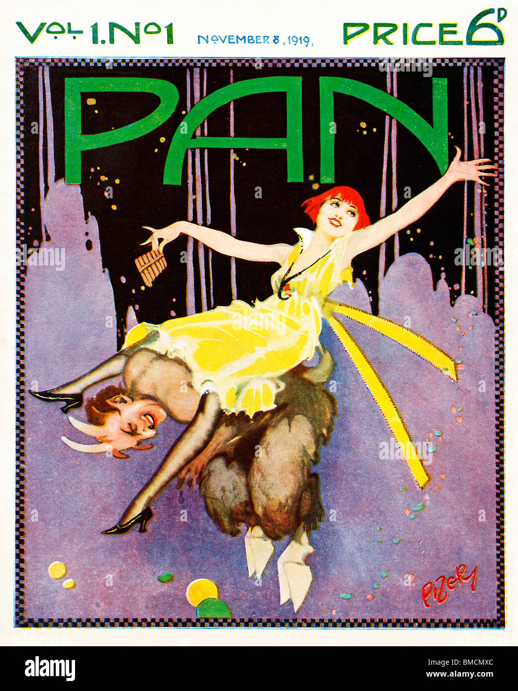 Pan, 8 November 1919, Number 1, art deco cover of the