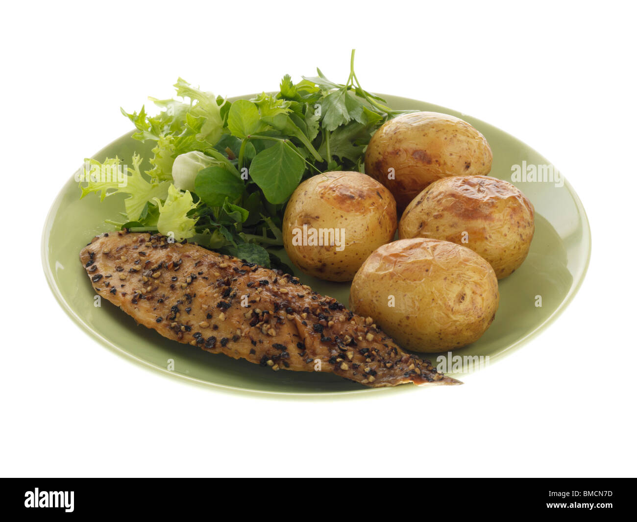 Peppered Mackerel Fillet Stock Photo