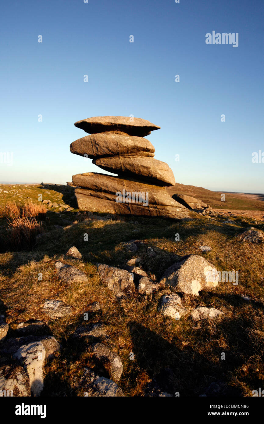 Showery Tor, Bodmin Moor, Cornwall, England Stock Photo