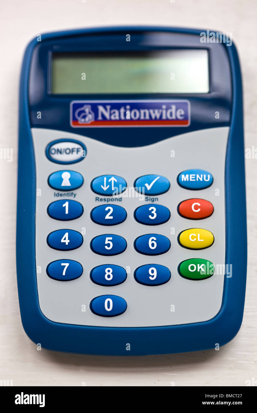 Nationwide Bank Card Personal Security Device Stock Photo