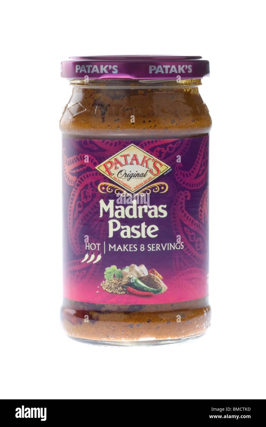 Madras Curry Paste Stock Photo