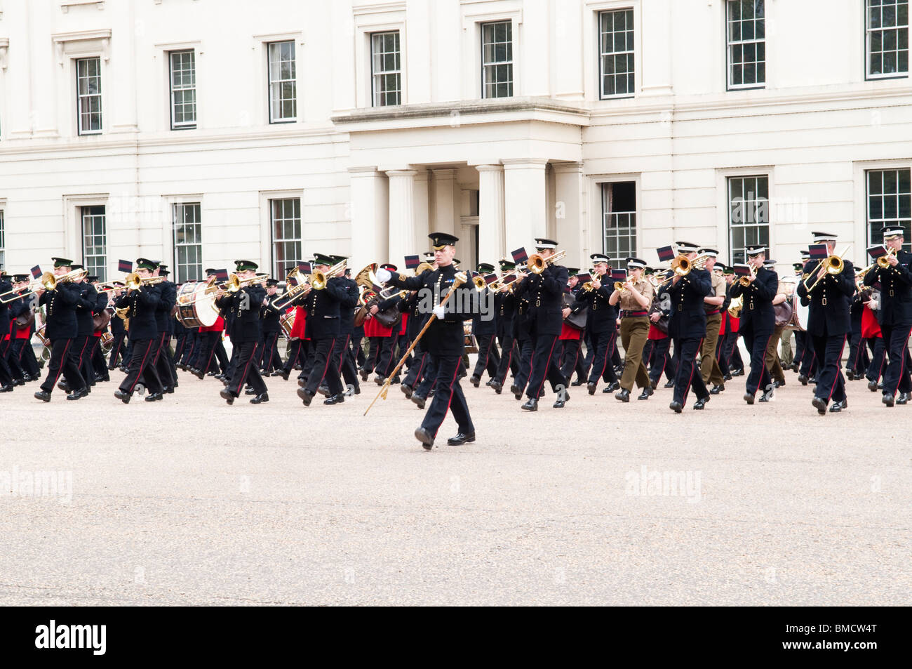 Marching military band Stock Photo