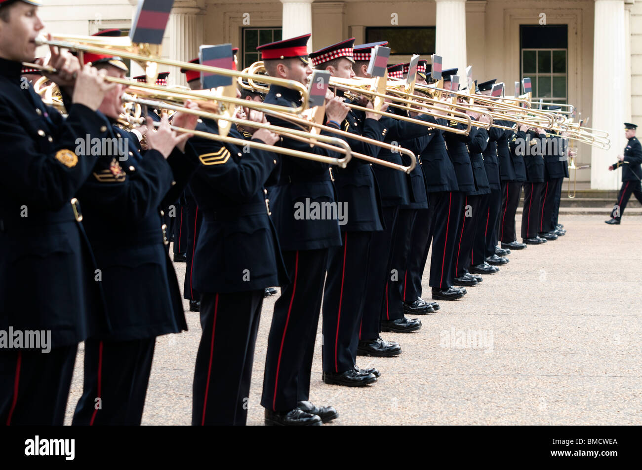 Marching military band Stock Photo Alamy