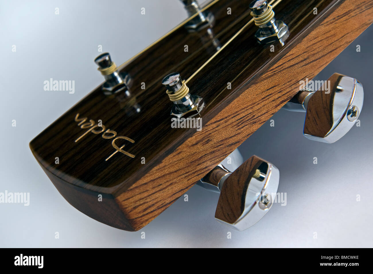 Baden Acoustic Guitar Head Stock Photo