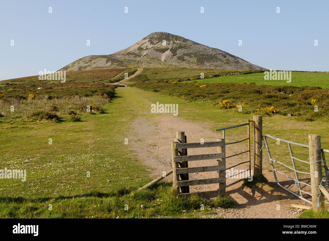 The Great Sugar Loaf Mountain south of Dublin in the Wicklow Mountains