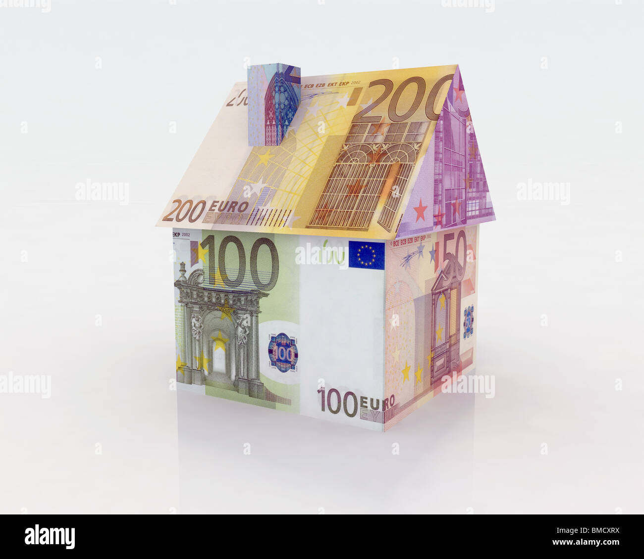 house euro banknotes Stock Photo - Alamy