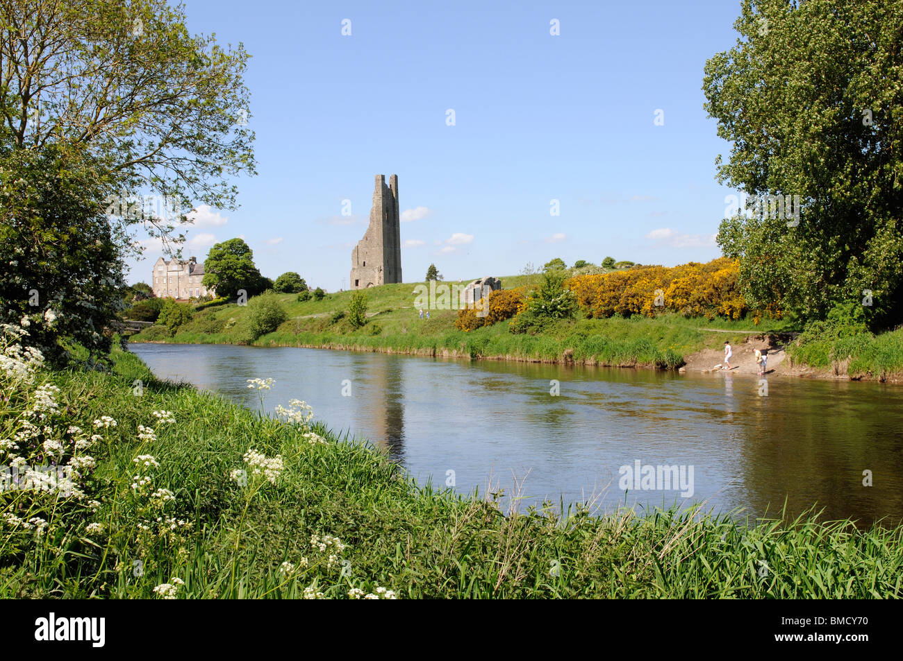 The Yellow Steeple which overlooks the Irish town of Trim, County Meath
