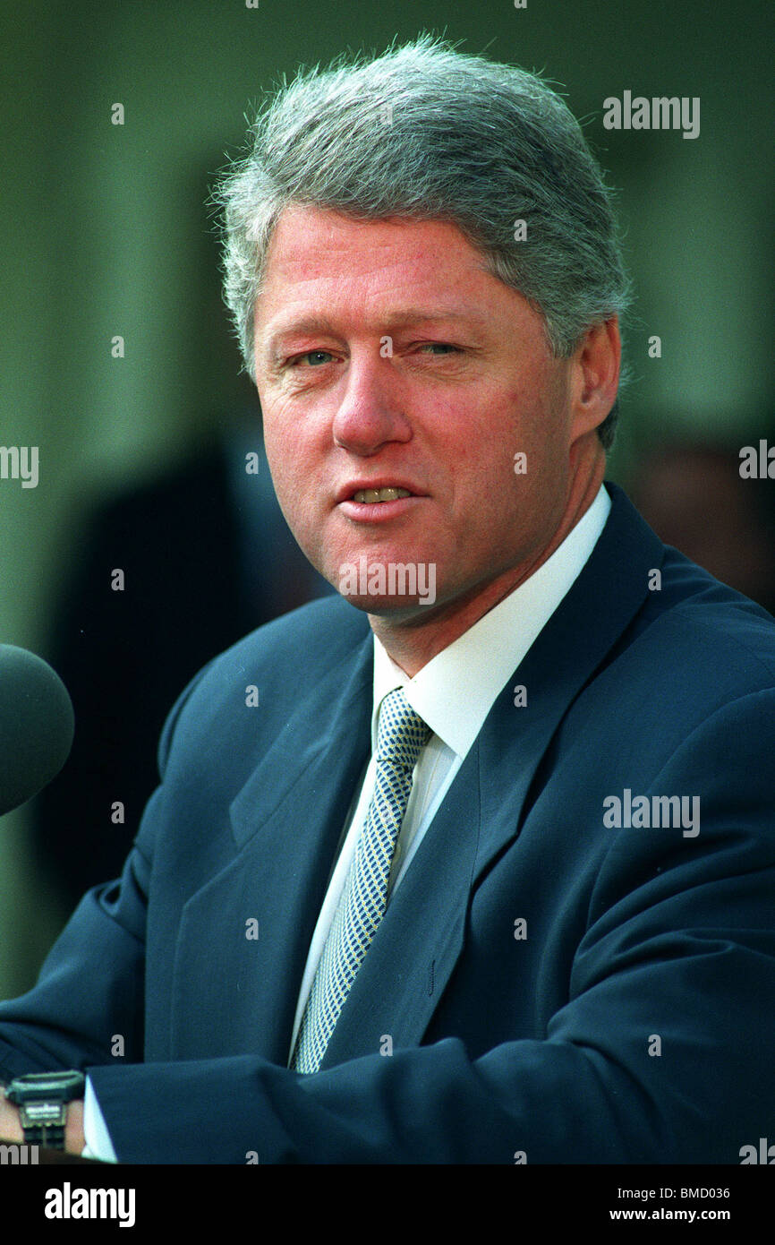 BILL CLINTON PRESIDENT OF THE U.S.A. 01 January 1998 Stock Photo - Alamy