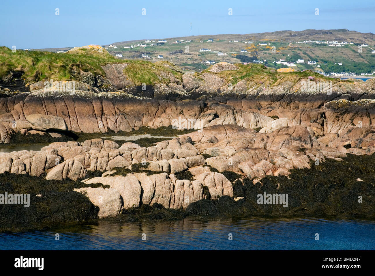 Rock formations on Arranmore Island, County Donegal, Ireland Stock