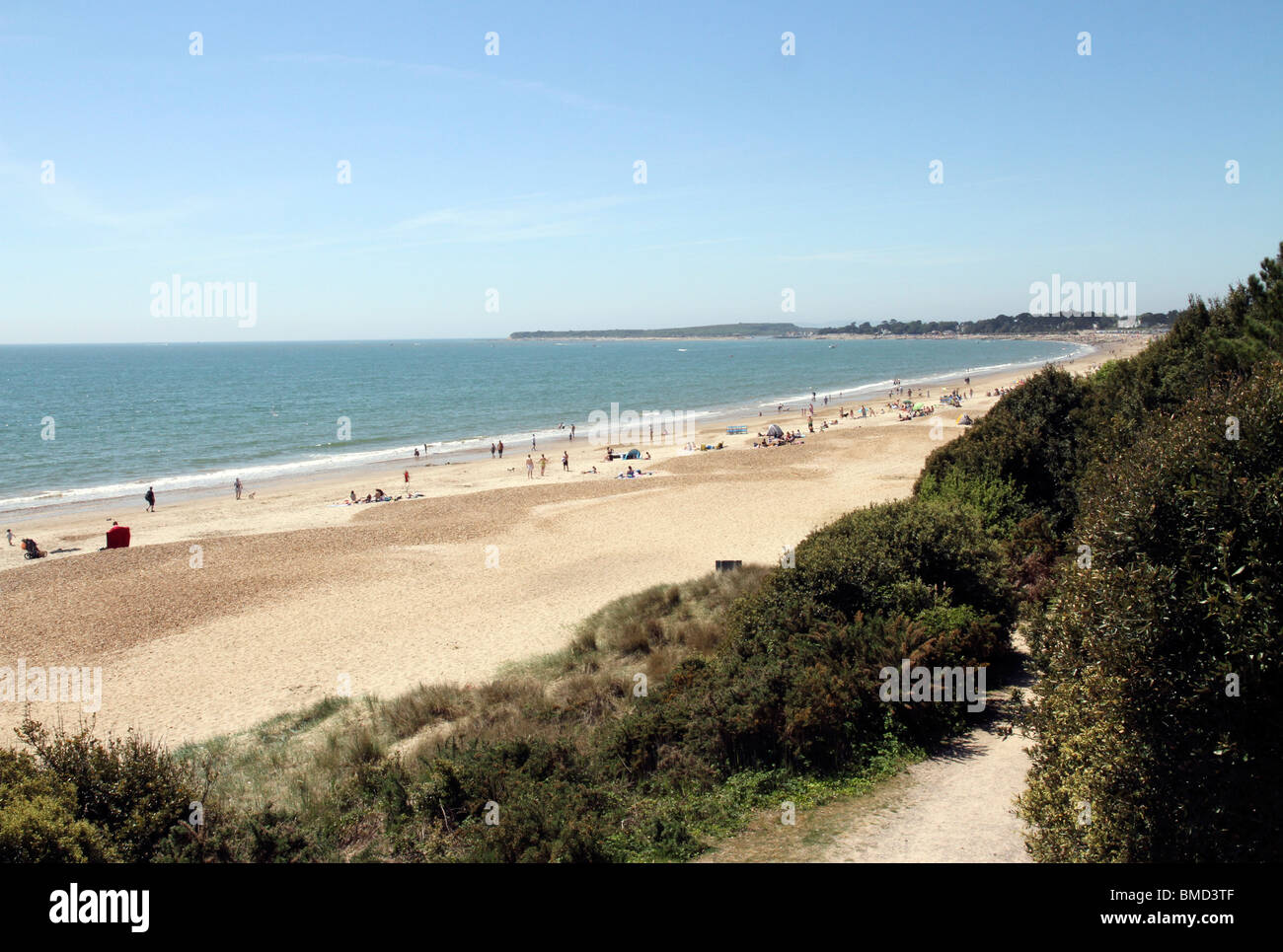 Highcliffe Castle Beach,Christchurch,Dorset looking west Stock Photo