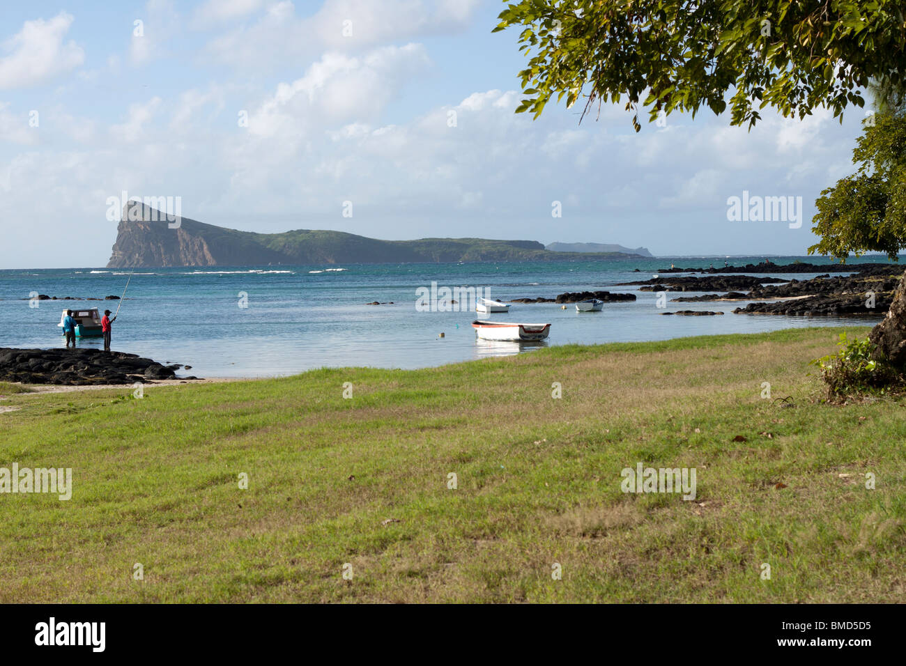 island,Coin De  Mire on the northern coast of Mauritius. Stock Photo