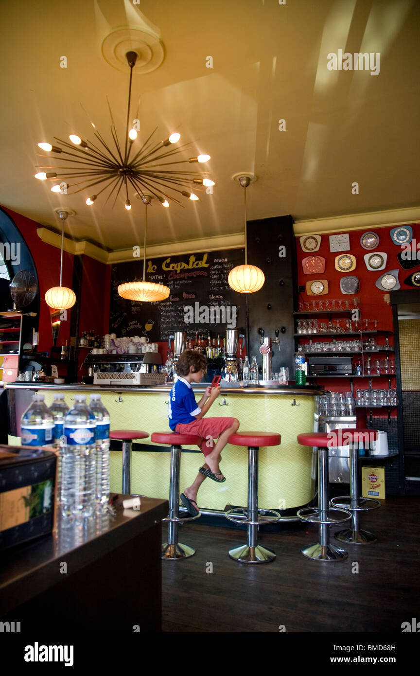 Cafe Crystal, marseille Stock Photo Alamy