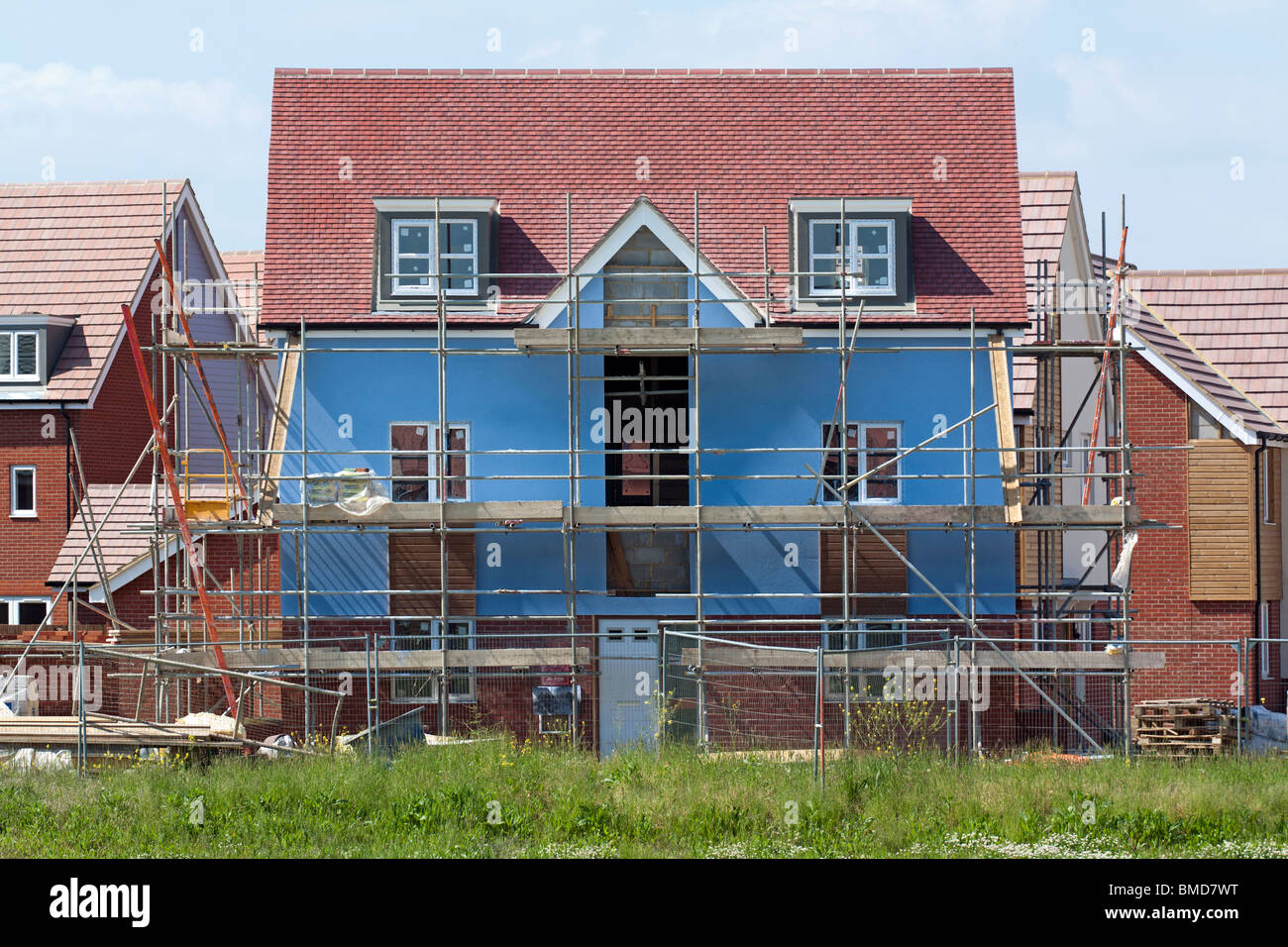 Broughton Gate Housing Estate Milton Keynes Buckinghamshire Stock