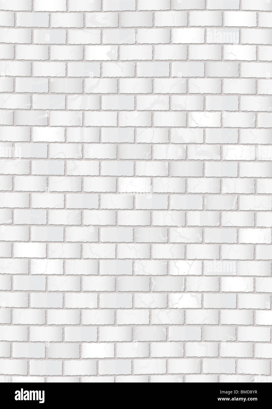 Subtle white grunge brick wall with grey cement background Stock Photo ...