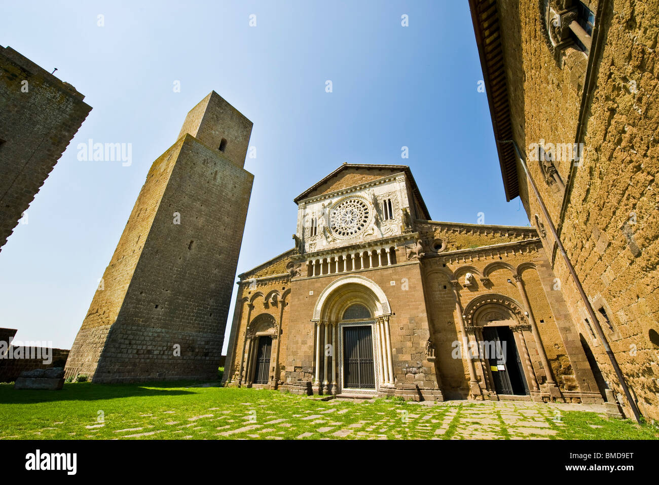 San Pietro Cathedral Tuscania Viterbo Province Lazio Stock Photo Alamy