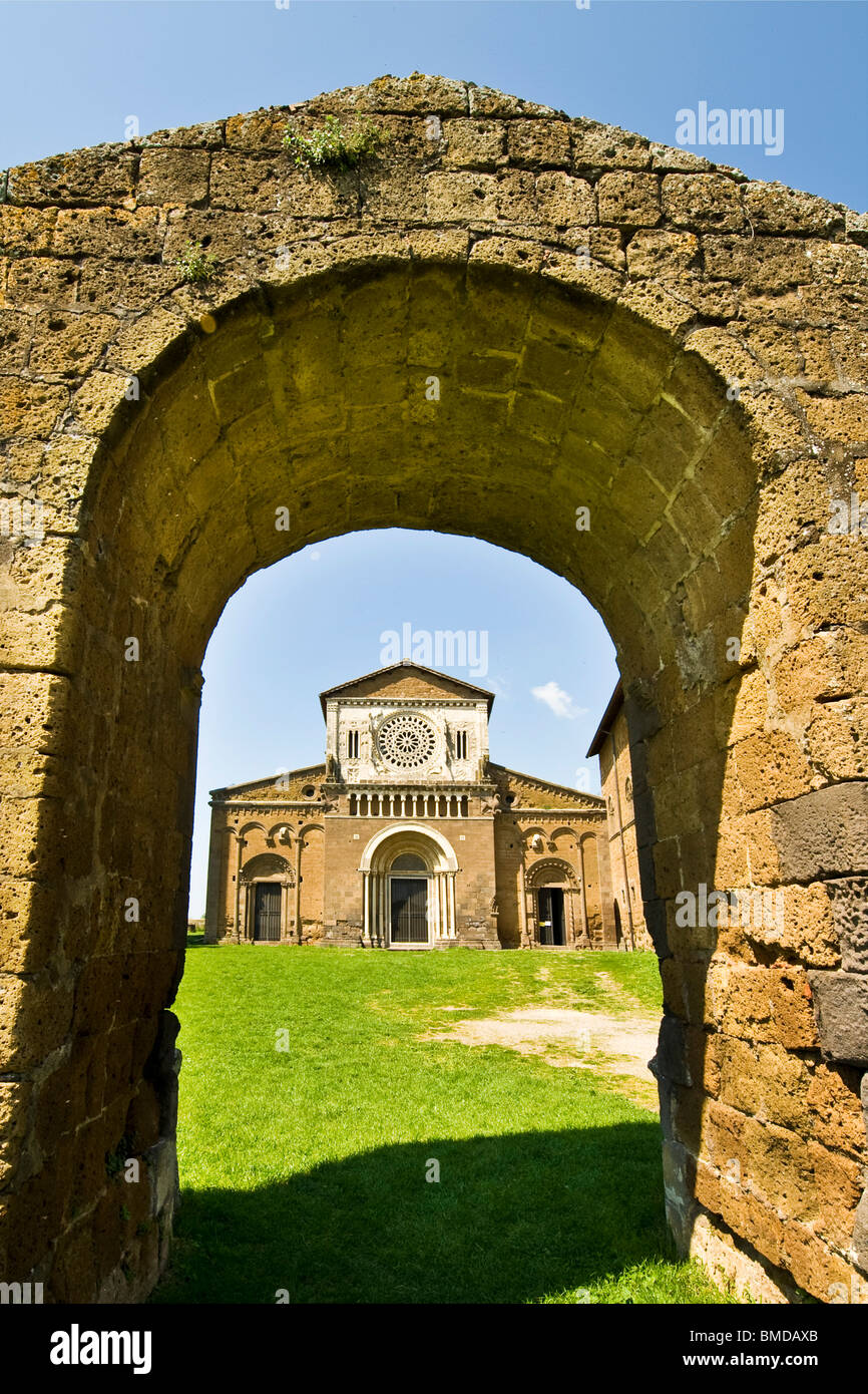 San Pietro Cathedral Tuscania Viterbo Province Lazio Stock Photo Alamy