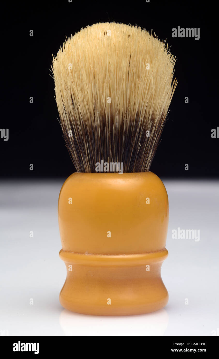 Old fashioned barbers shaving brush Stock Photo Alamy