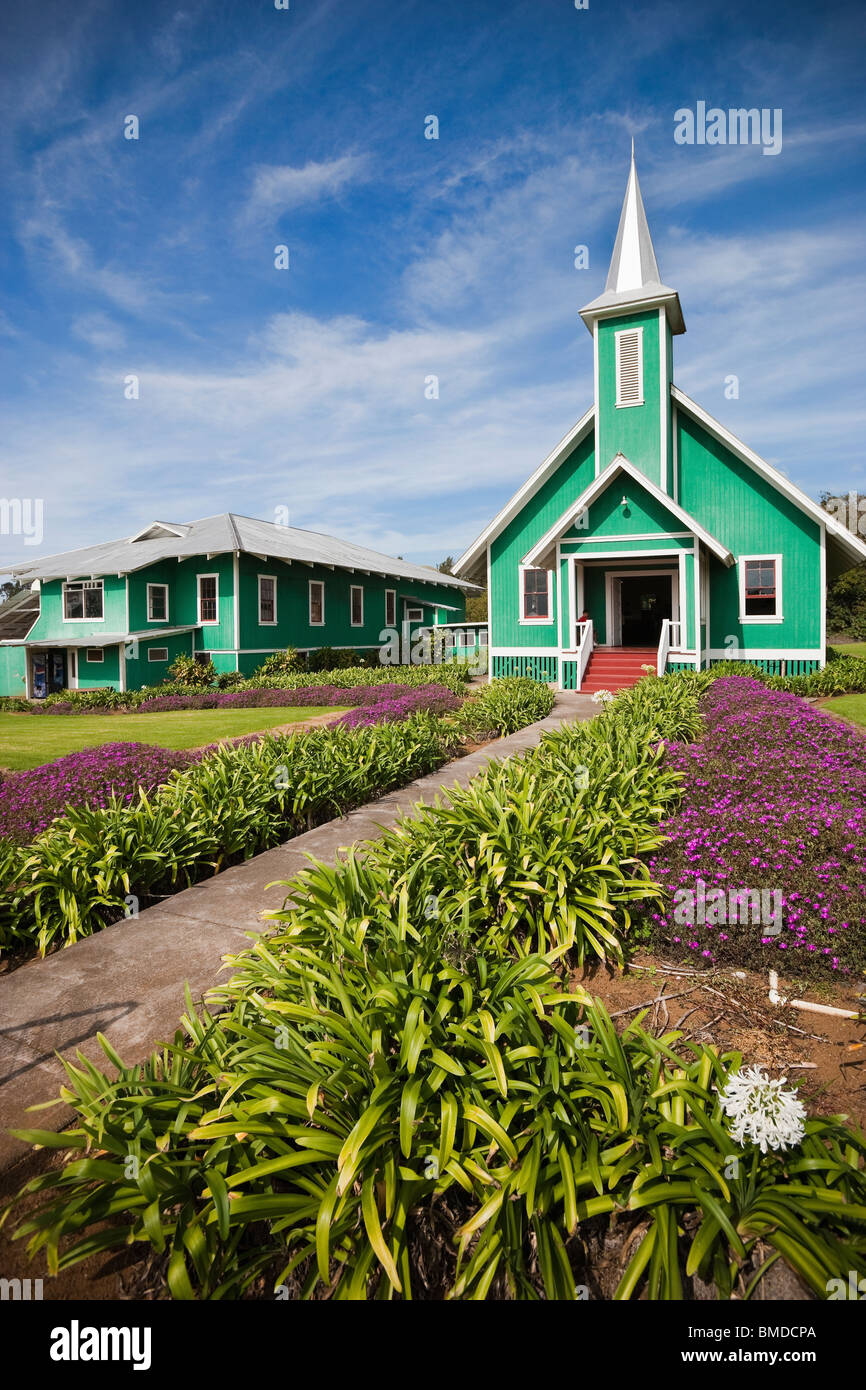 Ke Ola Mau Loa Church in Kamuela,Hawaii. Stock Photo