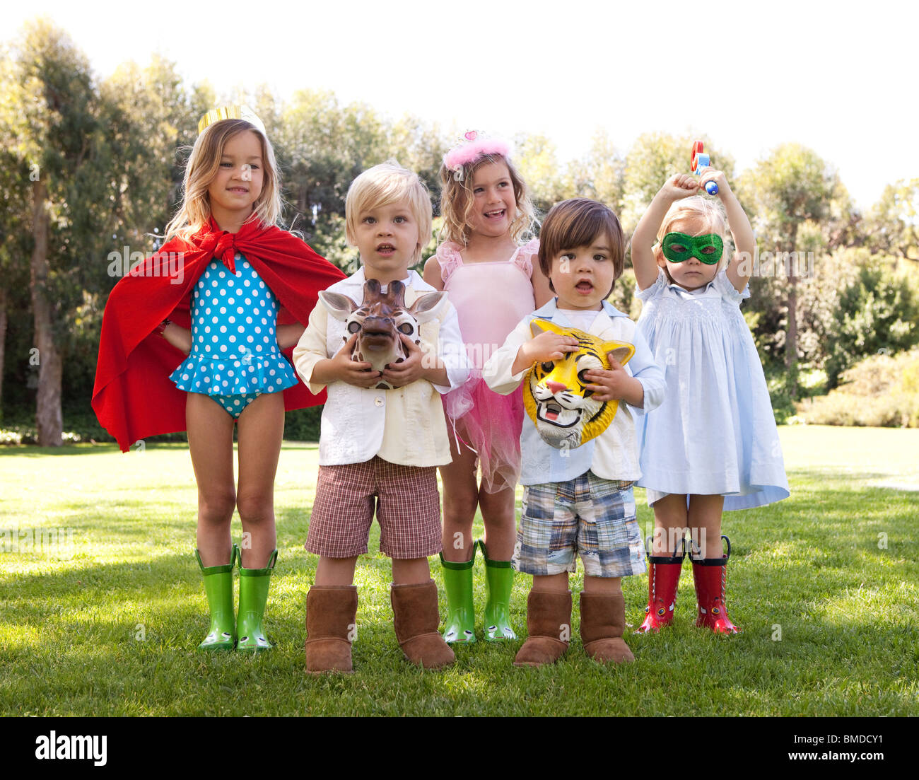 kids playing dress up