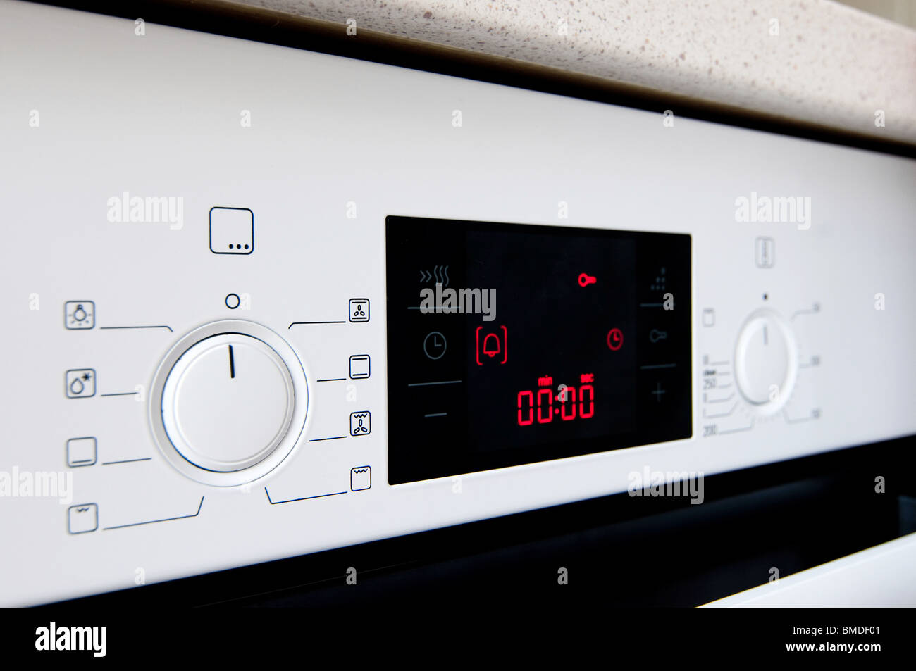 Modern kitchen stove control panel Stock Photo Alamy