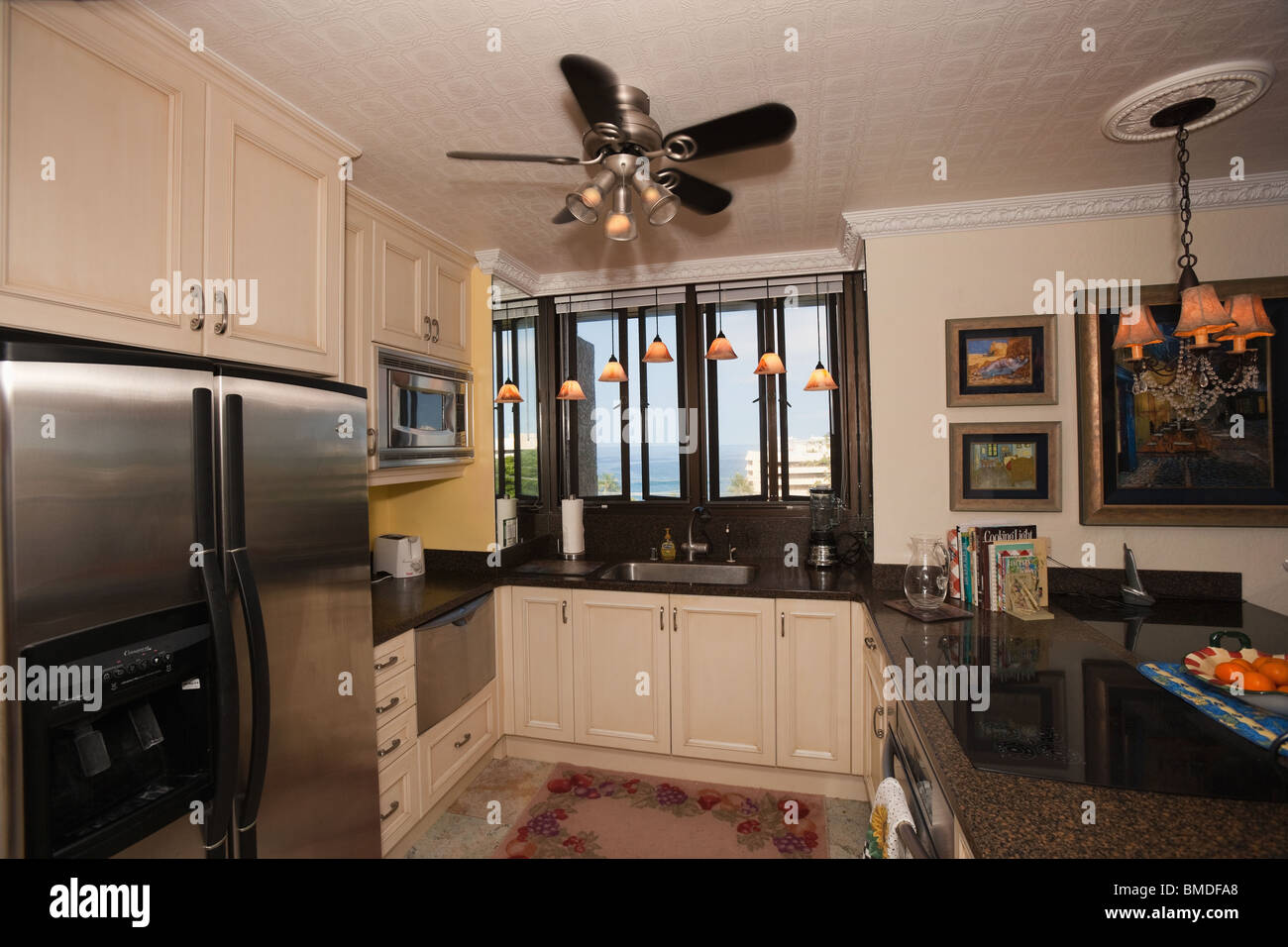 Kitchen Condominium in Hawaii Stock Photo