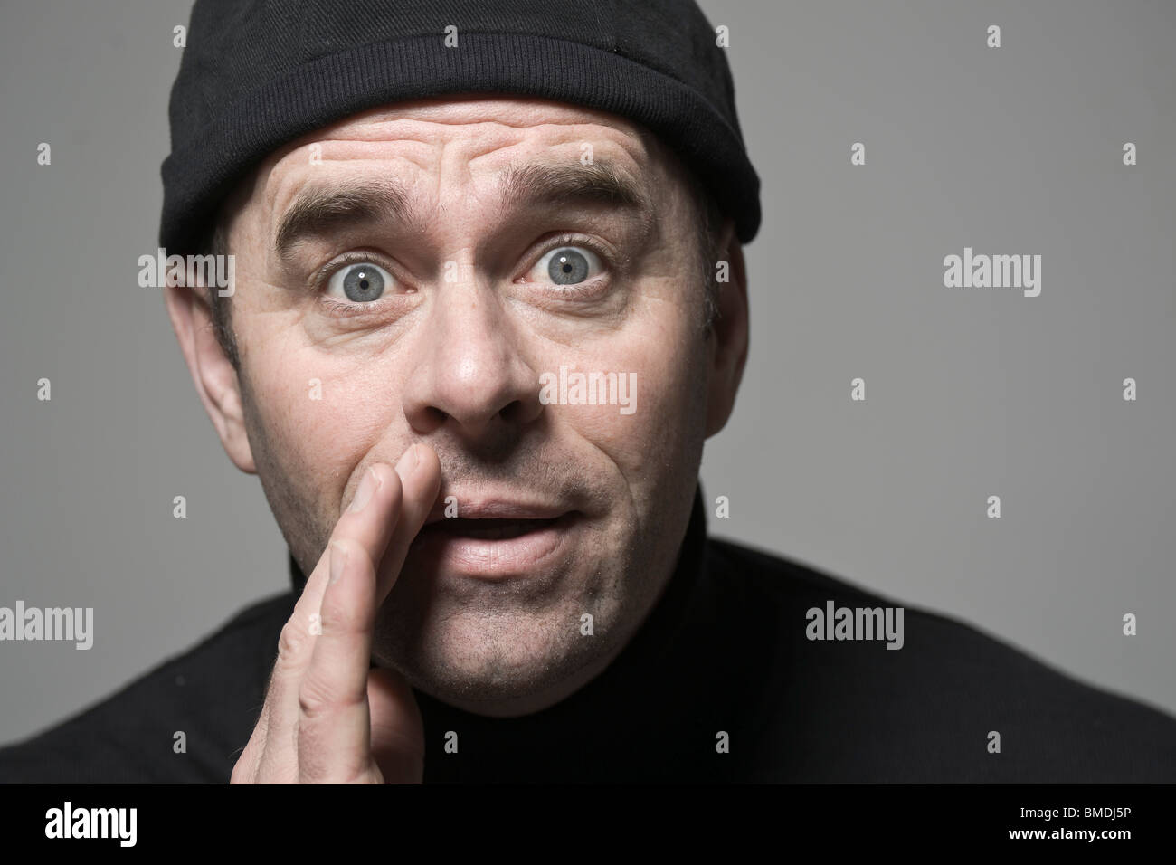 Man Telling Secret Stock Photo - Alamy