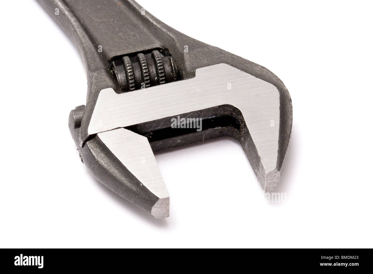 Adjustable wrench isolated on white background Stock Photo - Alamy