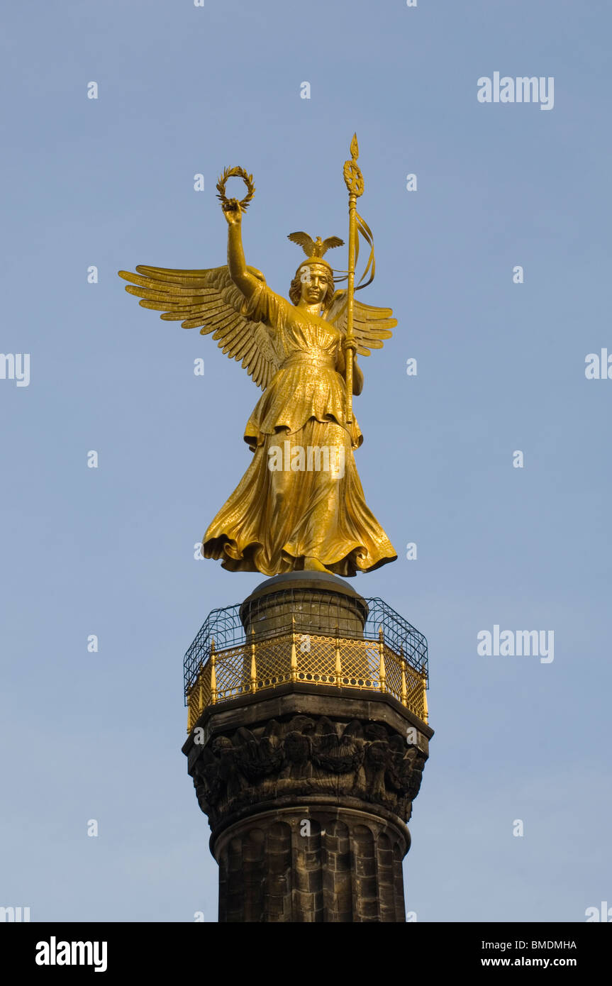 Victory Column Siegessäule, Tiergarten, Berlin, Germany Stock Photo