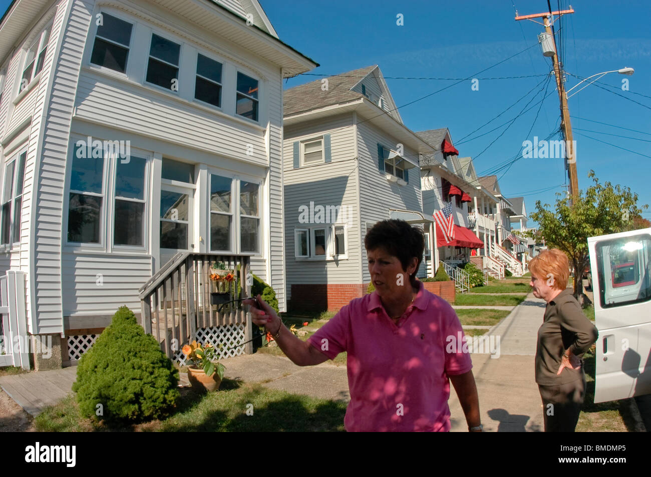 Ocean CIty, New Jersey, USA, Women Talking, New Build Houses, city