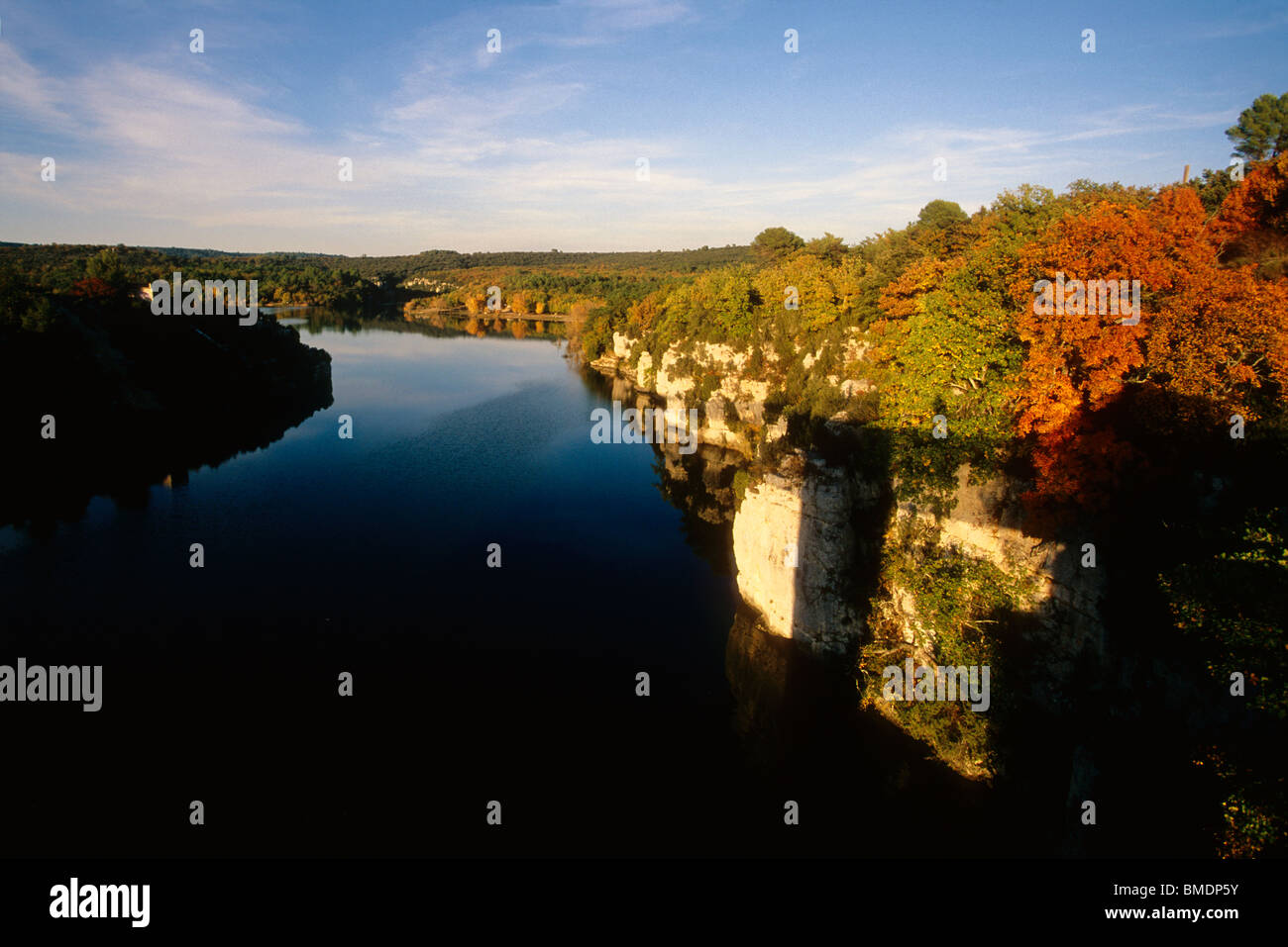 Autumn landscape in Provence Stock Photo