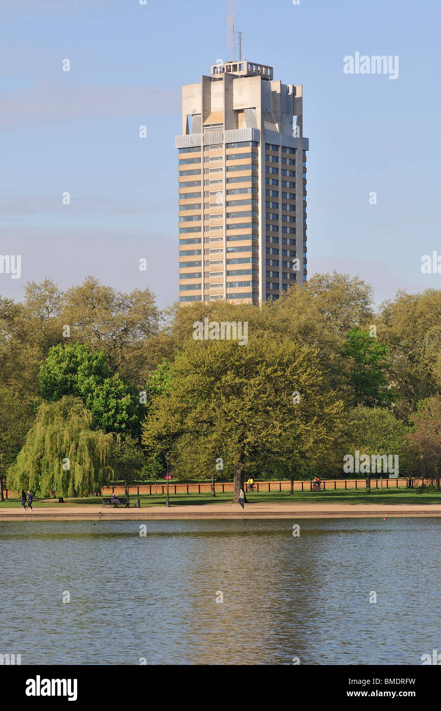 Hyde Park Barracks, Serpentine, Hyde Park, Knightsbridge, West London. United Kingdom Stock Photo