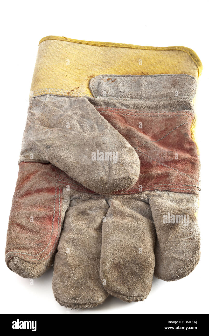 Old workman's glove Stock Photo